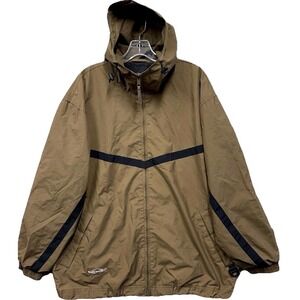 Sims Snowboarding Jacket Men's S Brown Zip Up Hooded Lined Pockets Outdoors
